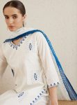 NEW ARRIVAL COTTON EMBROIDERY WORK TOP BOTTOM WITH DUPATTA CASUAL WEAR WHOLESALE PRICE ETHNIC GARMENT (3)