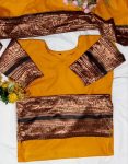 NEW ARRIVAL COTTON JACQUARD WEAVING WORK TOP WITH DUPATTA FESTIVE WEAR WHOLESALE PRICE ETHNIC GARMENT (4)