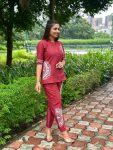 NEW ARRIVAL COTTON WITH EMBROIDERY WORK CO-ORD SET CASUAL WEAR WHOLESALE PRICE ETHNIC GARMENT (7)