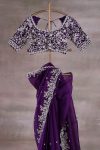 NEW ARRIVAL FENDY SILK EMBROIDERY CODING & SEQUENCE WORK SAREE WITH UNSTITCHED BLOUSE PARTY WEAR WHOLESALE PRICE ETHNIC GARMENT (3)
