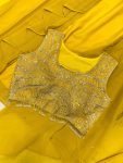 NEW ARRIVAL GEORGETTE EMBROIDERY SEQUENCE MIRROR WORK BLOUSE SKIRT WITH SHRUG PARTY WEAR WHOLESALE PRICE ETHNIC GARMENT (3)