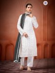 NEW ARRIVAL GEORGETTE EMBROIDERY SEQUENCE WORK WITH MOTI WORK TOP BOTTOM WITH DUPATTA BLACK
