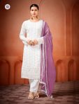 NEW ARRIVAL GEORGETTE EMBROIDERY SEQUENCE WORK WITH MOTI WORK TOP BOTTOM WITH DUPATTA PINK