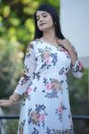 NEW ARRIVAL GEORGETTE FLORAL PRINTED WITH FRILL PATTERN WORK GOWN FESTIVE WEAR WHOLESALE PRICE ETHNIC GARMENT (2)