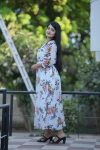 NEW ARRIVAL GEORGETTE FLORAL PRINTED WITH FRILL PATTERN WORK GOWN FESTIVE WEAR WHOLESALE PRICE ETHNIC GARMENT (2)