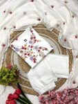 NEW ARRIVAL GEORGETTE THREAD EMBROIDERY LACE WORK TOP BOTTOM WITH DUPATTA PARTY WEAR WHOLESALE PRICE ETHNIC GARMENT (6)