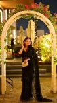 NEW ARRIVAL NET SEQUENCE THREAD JHALAR LACE WORK SAREE WITH UNSTITCHED BLOUSE PARTY WEAR WHOLESALE PRICE ETHNIC GARMENT (4)