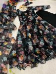 NEW ARRIVAL ORGANZA TABBY SILK DIGITAL PRINTED GOWN BOTTOM WITH DUPATTA PARTY WEAR WHOLESALE PRICE ETHNIC GARMENT (8)