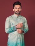 NEW ARRIVAL RAYON COTTON CROCHET WORK KURTA PAYJAMA FESTIVE WEAR WHOLESALE PRICE ETHNIC GARMENT (16)