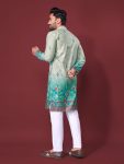 NEW ARRIVAL RAYON COTTON CROCHET WORK KURTA PAYJAMA FESTIVE WEAR WHOLESALE PRICE ETHNIC GARMENT (16)