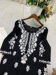 NEW ARRIVAL RAYON EMBROIDERY WORK KURTI PALAZZO SET FESTIVE WEAR WHOLESALE PRICE ETHNIC GARMENT (3)