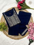 NEW ARRIVAL RAYON EMBROIDERY WORK TOP BOTTOM WITH DUPATTA PARTY WEAR WHOLESALE PRICE ETHNIC GARMENT (8)