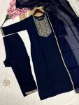 NEW ARRIVAL RAYON EMBROIDERY WORK TOP BOTTOM WITH DUPATTA PARTY WEAR WHOLESALE PRICE ETHNIC GARMENT (8)