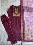 NEW ARRIVAL ROMAN SILK EMBROIDERY SEQUENCE AND DIAMOND WORK TOP BOTTOM WITH DUPATTA FESTIVE WEAR WHOLESALE PRICE ETHNIC GARMENT (2)