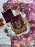 NEW ARRIVAL ROMAN SILK EMBROIDERY SEQUENCE AND DIAMOND WORK TOP BOTTOM WITH DUPATTA FESTIVE WEAR WHOLESALE PRICE ETHNIC GARMENT (2)