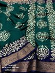 NEW ARRIVAL SOFT COTTON SILK BATIK PRINT WITH JACQUARD KANJIVARAM ZARI BORDER WORK SAREE WITH UNSTITCHED BLOUSE FESTIVE WEAR WHOLESALE PRICE ETHNIC GARMENT (4).jpeg