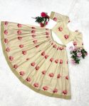 NEW ARRIVAL TISSUE SILK DIGITAL PRINTED LEHENGA CHOLI FESTIVE WEAR WHOLESALE PRICE ETHNIC GARMENT (4)