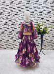 PARTY WEAR GEORGETTE DIGITAL PRINT WORK KID GOWN WITH DUPATTA FESTIVE WEAR WHOLESALE PRICE ETHNIC GARMENT (1)