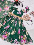 PARTY WEAR GEORGETTE DIGITAL PRINT WORK KID GOWN WITH DUPATTA FESTIVE WEAR WHOLESALE PRICE ETHNIC GARMENT (7)