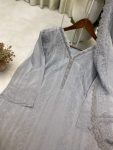 RICH LOOK CHINON COTTON THREAD EMBROIDERY WORK WITH GPO LACE WORK TOP BOTTOM WITH DUPATTA FESTIVE WEAR WHOLESALE PRICE ETHNIC GARMENT (3)