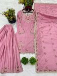 RICH LOOK CHINON SILK EMBROIDERY SEQUENCE WORK TOP PALAZZO WITH DUPATTA FESTIVE WEAR WHOLESALE PRICE ETHNIC GARMENT (4)