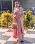 RICH LOOK CHINON SILK EMBROIDERY SEQUENCE WORK TOP PALAZZO WITH DUPATTA FESTIVE WEAR WHOLESALE PRICE ETHNIC GARMENT (4)