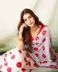 RICH LOOK GEOORGETTE DIGITAL PRINTED WITH FANCY LACE WORK SAREE WITH UNSTITCHED BLOUSE CASUAL WEAR WHOLESALE PRICE ETHNIC GARMENT (1)