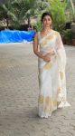 RICH LOOK GEORGETTE EMBROIDERY WORK WITH SEQUENCE WORK ON PALLU PARTY WEAR WHOLESALE PRICE ETHNIC GARMENT (2)