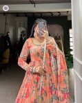 RICH LOOK GEORGETTE PRINTED GOWN WITH DUPATTA FESTIVE WEAR WHOLESALE PRICE ETHNIC GARMENT (3)