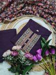 RICH LOOK VISCOSE RAYON SEQUENCE CODING EMBROIDERY WORK TOP BOTTOM WITH DUPATTA FESTIVE WEAR WHOLESALE PRICE ETHNIC GARMENT (4)