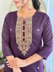 RICH LOOK VISCOSE RAYON SEQUENCE CODING EMBROIDERY WORK TOP BOTTOM WITH DUPATTA FESTIVE WEAR WHOLESALE PRICE ETHNIC GARMENT (4)