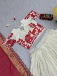 TRADITIONAL COTTON KALAMKARI PRINTED LEHENGA CHOLI WITH DUPATTA PARTY WEAR WHOLESALE PRICE ETHNIC GARMENT (7)