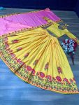 TRADITIONAL CREPE SILK KALAMKARI PRINTED LEHENGA CHOLI WITH DUPATTA PARTY WEAR WHOLESALE PRICE ETHNIC GARMENT (3)