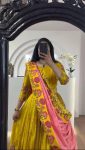 TRADITIONAL CREPE SILK KALAMKARI PRINTED LEHENGA CHOLI WITH DUPATTA PARTY WEAR WHOLESALE PRICE ETHNIC GARMENT (3)