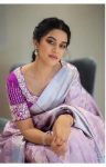 TRADITIONAL LICHI SILK JACQUARD WEAIVNG WORK SAREE WITH UNSTITCHED BLOUSE PARTY WEAR WHOLESALE PRICE ETHNIC GARMENT (5)