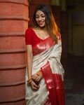 TRADITIONAL LICHI SILK ZARI JACQUARD WORK SAREE WITH UNSTITCHED BLOUSE PARTY WEAR WHOLESALE PRICE ETHNIC GARMENT (3)