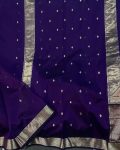 TRADITIONAL LINEN SOFT COTTON ZARI WEAVING WORK SAREE WITH UNSTITCHED BLOUSE PARTY WEAR WHOLESALE PRICE ETHNIC GARMENT (3)