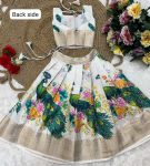 TRADITIONAL RIKO ZARI SAREE FABRIC WEAVING DIGITAL PRINTED WORK KID’S LEHENGA CHOLI PARTY WEAR WHOLESALE PRICE ETHNIC GARMENT (3)