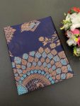 TRADITIONAL SOFT LICHI SILK JACQUARD WEAVING WORK SAREE WITH UNSTITCHED BLOUSE PARTY WEAR WHOLESALE PRICE ETHNIC GARMENT 1 (3)