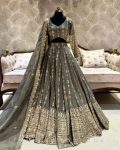TRADITIONAL STAR GEORGETTE EMBROIDERY SEQUENCE WORK LEHENGA CHOLI WITH DUPATTA PARTY WEAR WHOLESALE PRICE ETHNIC GARMENT (3)