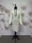 TRADITIONAL VISCOSE SILK EMBROIDERY SEQUENCE WORK MEN’S KURTA WITH PAYJAMA PARTY WEAR WHOLESALE PRICE ETHNIC GARMENT 5 (2)