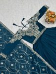 TRADTIONAL VICHITRA SILK SEQUENCE EMBROIDERY WORK GOWN WITH DUPATTA PARTY WEAR WHOLESALE PRICE ETHNIC GARMENT (4)