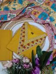TRANDING VISCOSE CHANDERI SEQUENCE CODING EMBROIDERY WORK TOP BOTTOM WITH DUPATTA FESTIVE WEAR WHOLESALE PRICE ETHNIC GARMENT (5)