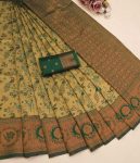 TRENDING BANARASI SOFT SILK BORDER WORK SAREE WITH UNSTITCHED BLOUSE PARTY WEAR WHOLESALE PRICE ETHNIC GARMENT (4)