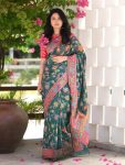 TRENDING BANARASI SOFT SILK ZARI WEAVING WORK SAREE WITH UNSTITCHED BLOUSE PARTY WEAR WHOLESALE PRICE ETHNIC GARMENT (11)