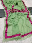TRENDING CHIFFON SATIN LACE WORK SAREE WITH UNSTITCHED BLOUSE PARTY WEAR WHOLESALE PRICE ETHNIC GARMENT (2)