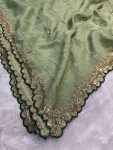 TRENDING CHRUNCHY CRUSH EMBROIDERY SEQUENCE ZARI WORK SAREE WITH UNSTITCHED BLOUSE PARTY WEAR WHOLESALE PRICE ETHNIC GARMENT (3)