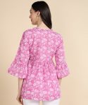 TRENDING COTTON PRINTED EMBROIDERY WORK ONLY SHORT KURTI PARTY WEAR WHOLESALE PRICE ETHNIC GARMENT (27)