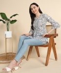 TRENDING COTTON PRINTED EMBROIDERY WORK ONLY SHORT KURTI PARTY WEAR WHOLESALE PRICE ETHNIC GARMENT (9)