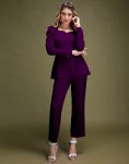 TRENDING CREPE PLAIN SWEETHEART NECK DESIGN FORMAL TOP PANT SET PARTY WEAR WHOLESALE PRICE ETHNIC GARMENT (22)